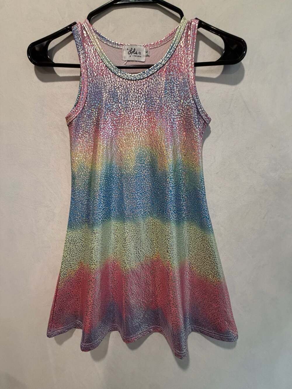 Lola + The Boys Metallic Ombre Tank Dress Size 6